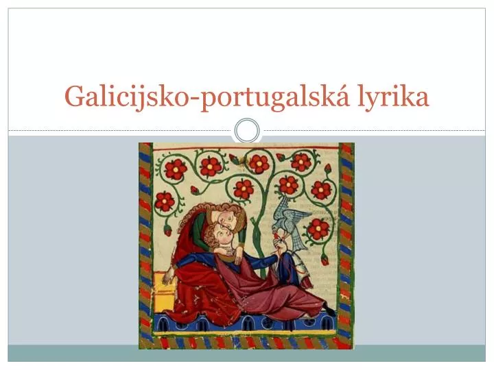 galicijsko portugalsk lyrika