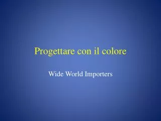 progettare con il colore