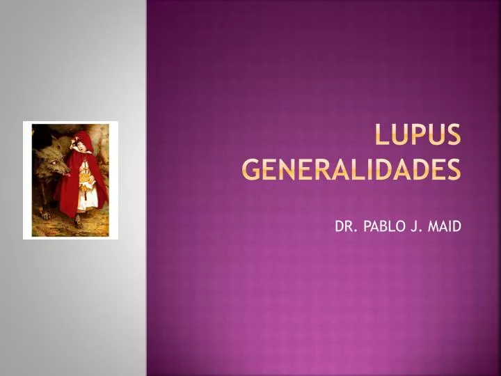 lupus generalidades