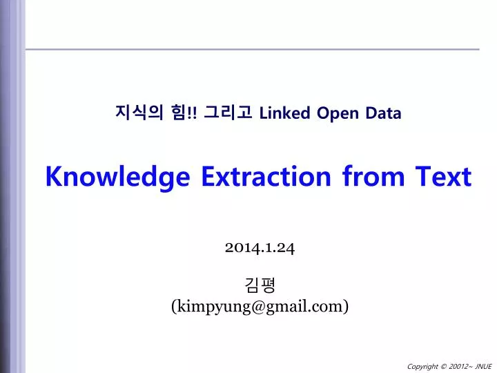 linked open data knowledge extraction from text