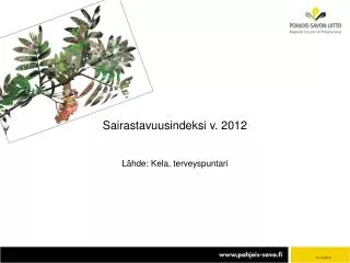 sairastavuusindeksi v 2012