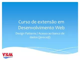 design patterns acesso ao banco de dados java sql