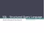 SQL - Structured Query Language - slide 1