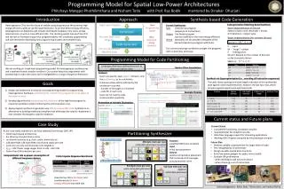 Programming Model for Spatial Low-Power Architectures