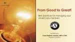 From Good to Great! - slide 1