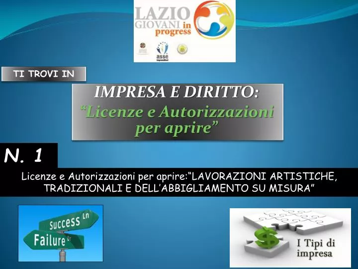 impresa e diritto licenze e autorizzazioni per aprire