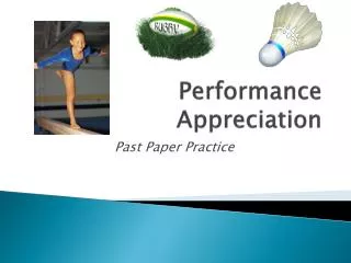 Performance Appreciation