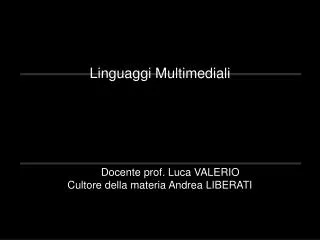linguaggi multimediali