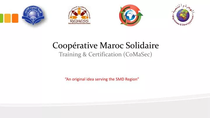 coop rative maroc solidaire training certification comasec