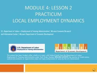 Module 4: Lesson 2 Practicum Local Employment Dynamics