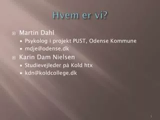 hvem er vi