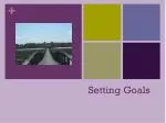 Setting Goals - slide 1