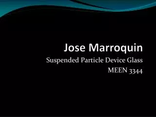 Jose Marroquin