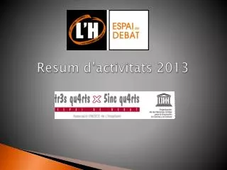 resum d activitats 2013
