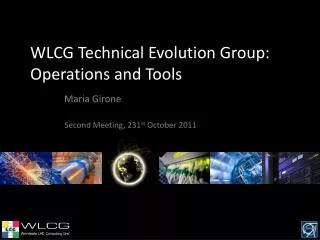 WLCG Technical Evolution Group: Operations and Tools