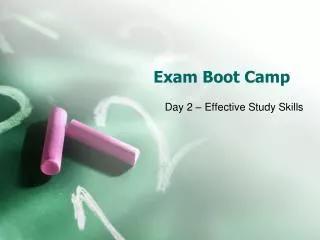 Exam Boot Camp