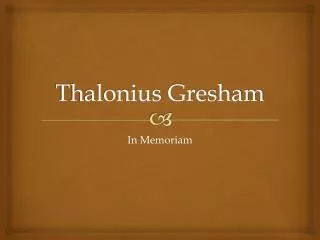 Thalonius Gresham