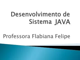 desenvolvimento de sistema