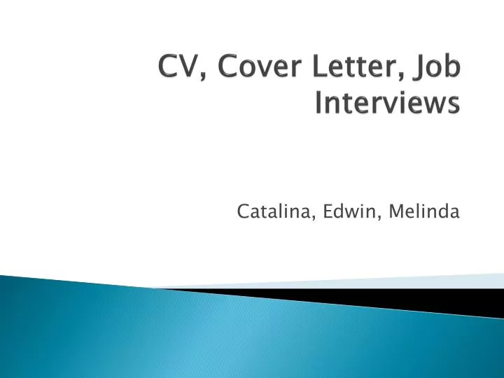 cv cover letter job interviews