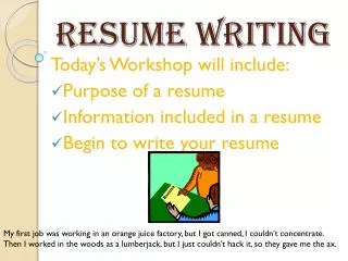 Resume Writing