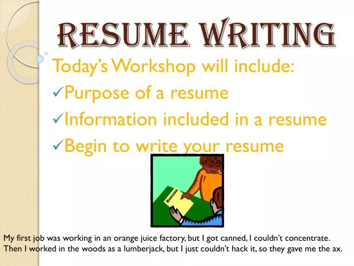 resume writing