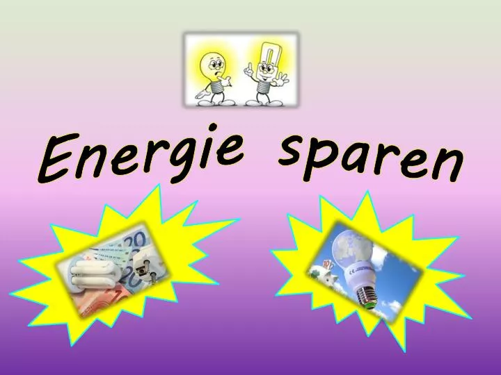 energie sparen