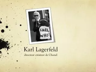 PPT - Karl Lagerfeld PowerPoint Presentation, Free Download - ID:2375450