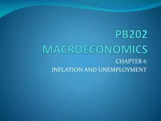 PB202 MACROECONOMICS