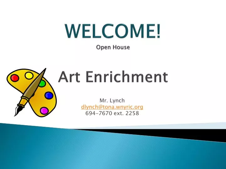 welcome open house art enrichment
