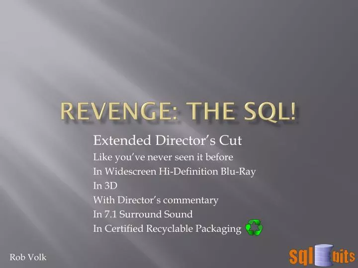 revenge the sql