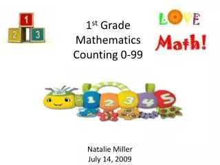 1 st Grade Mathematics Counting 0-99