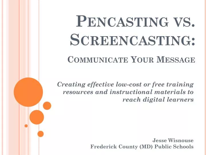 pencasting vs screencasting communicate your message