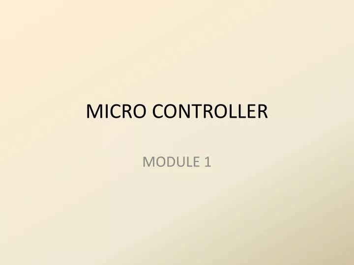 micro controller