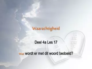 waarachtigheid
