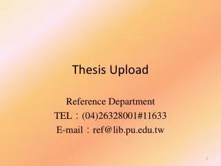 Thesis Upload