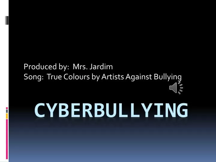 produced by mrs jardim song true colours by artists against bullying