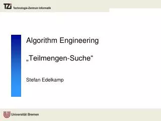 algorithm engineering teilmengen suche