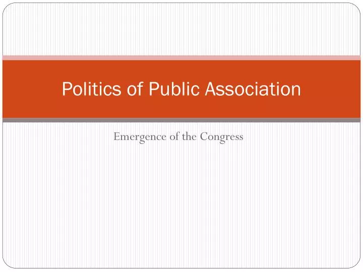 politics of public association