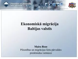 Ekonomiskā migrācija Baltijas valstīs
