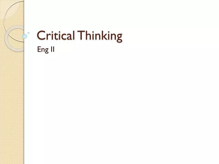 critical thinking