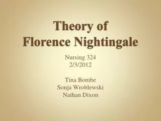 Theory of Florence Nightingale