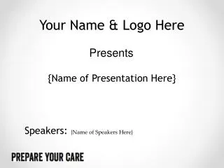 Your Name &amp; Logo Here