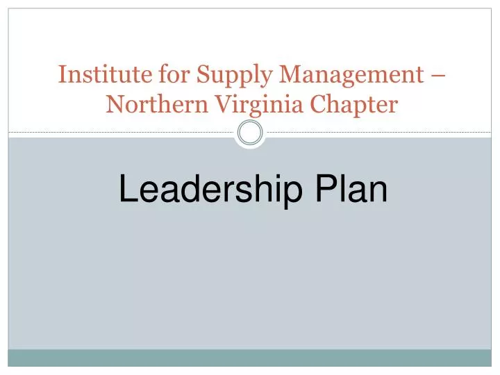 institute for supply management northern virginia chapter