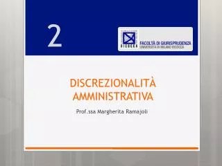 discrezionalit amministrativa
