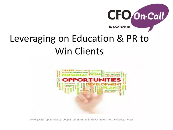 leveraging on education pr to win clients