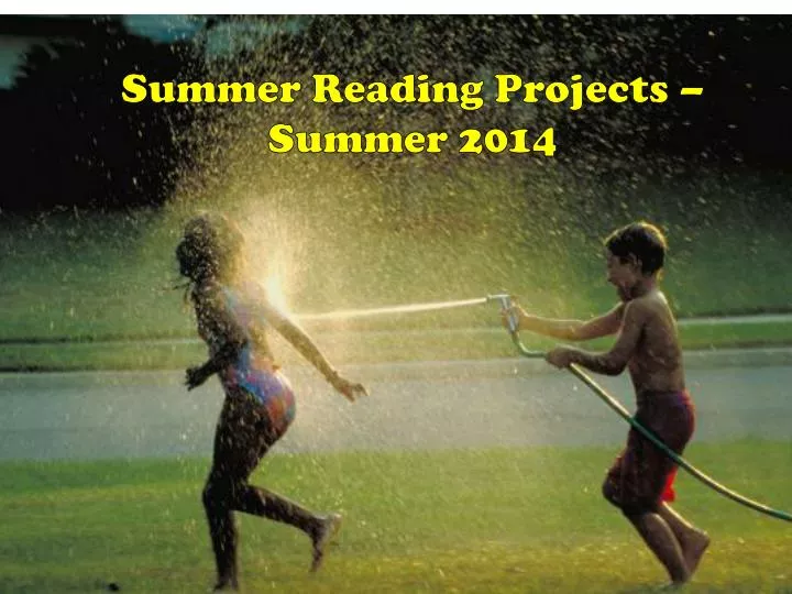 summer reading projects summer 2014