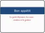 Bon appétit - slide 1