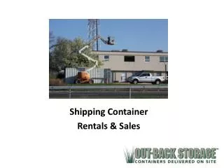 Shipping Container Rentals &amp; Sales