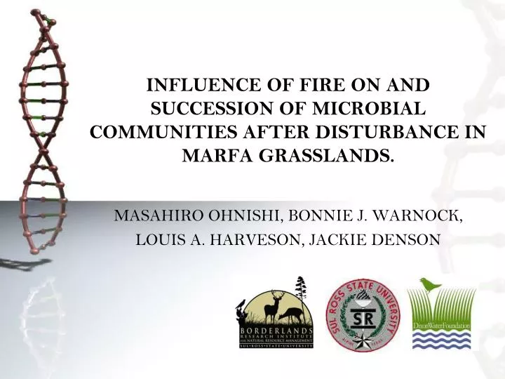 influence of fire on and succession of microbial communities after disturbance in marfa grasslands