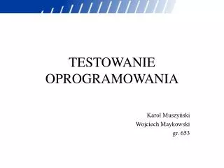 testowanie oprogramowania